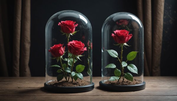 Roses éternelles sous cloche : élégance et originalité à découvrir